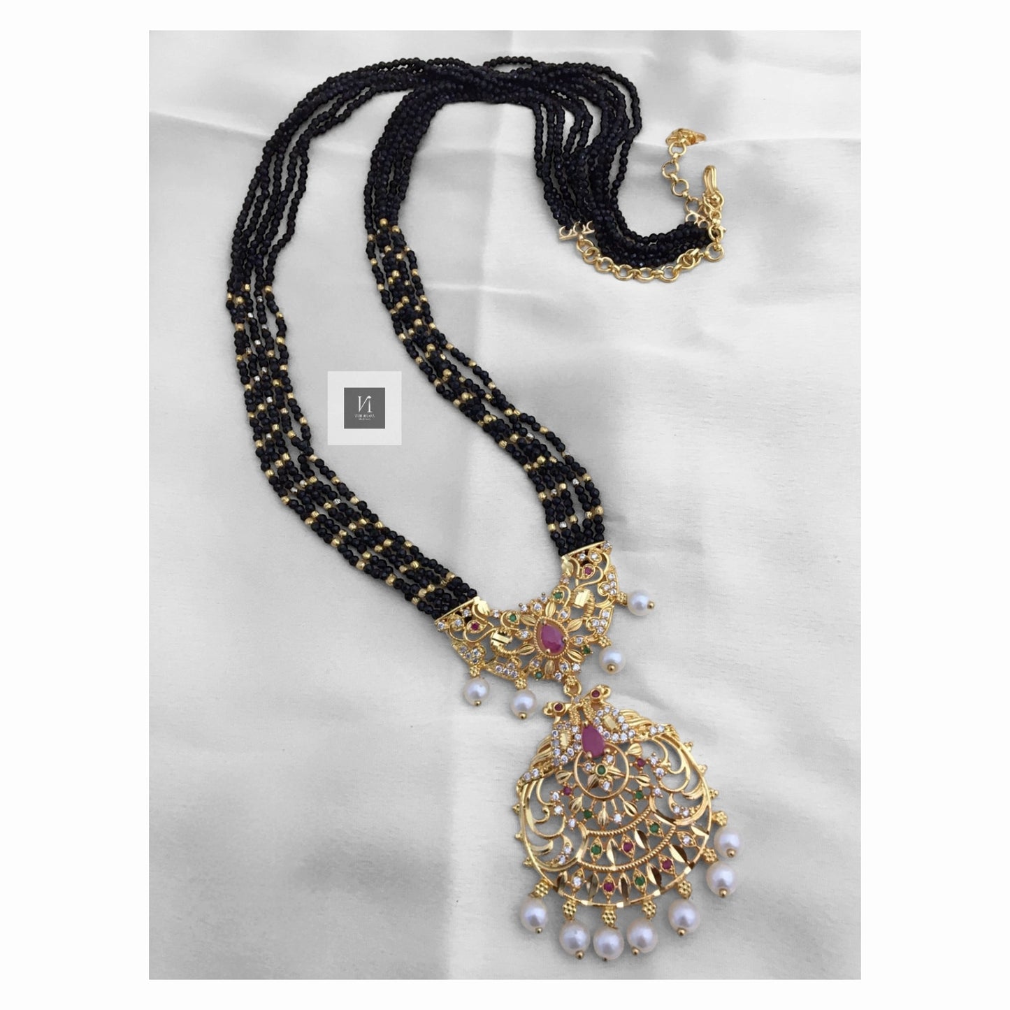 Beaded Long Pearl Chains