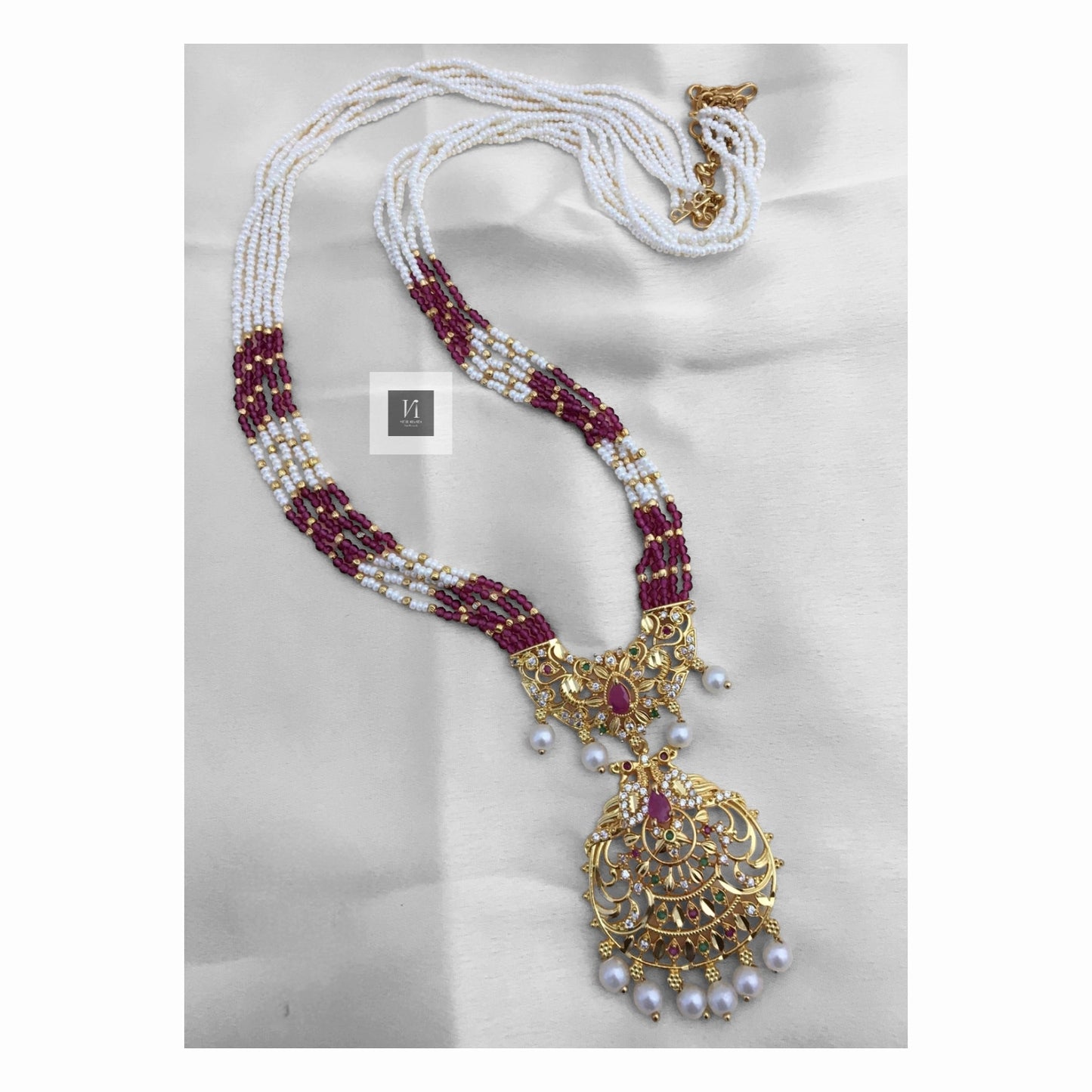 Beaded Long Pearl Chains