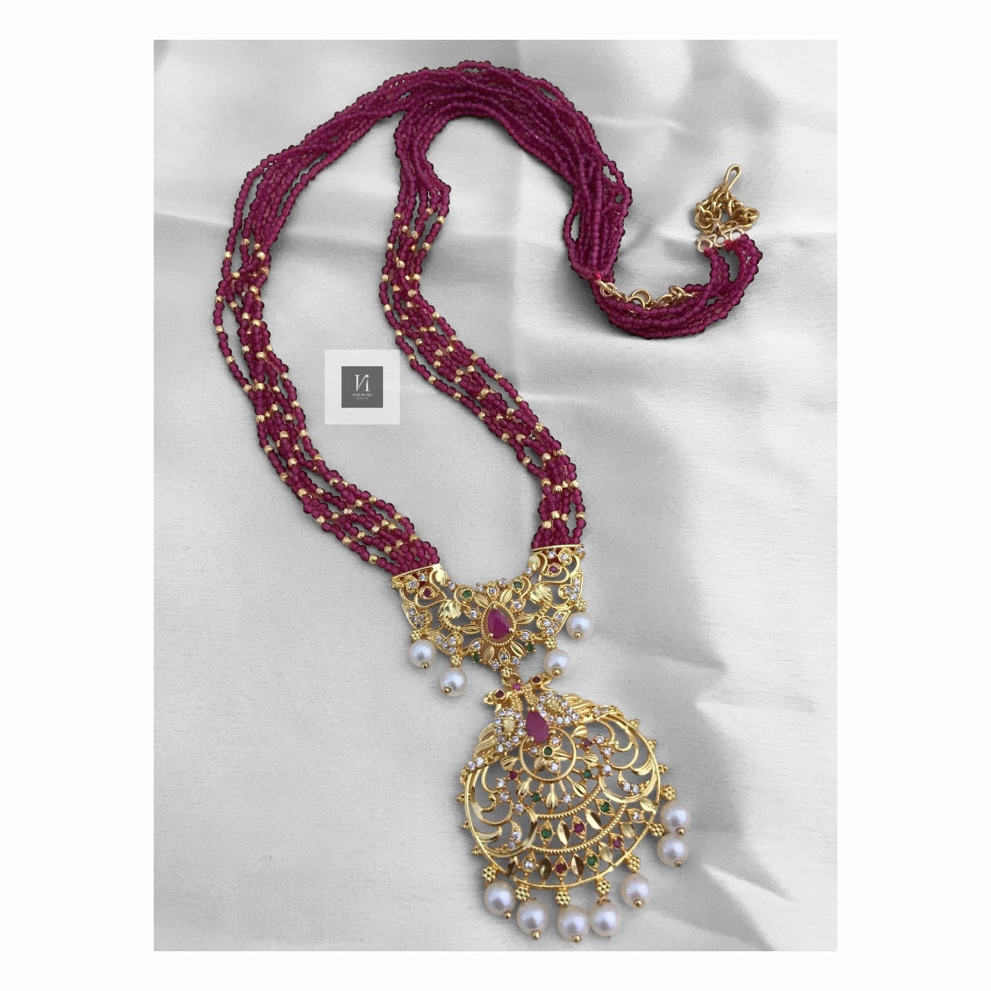 Beaded Long Pearl Chains
