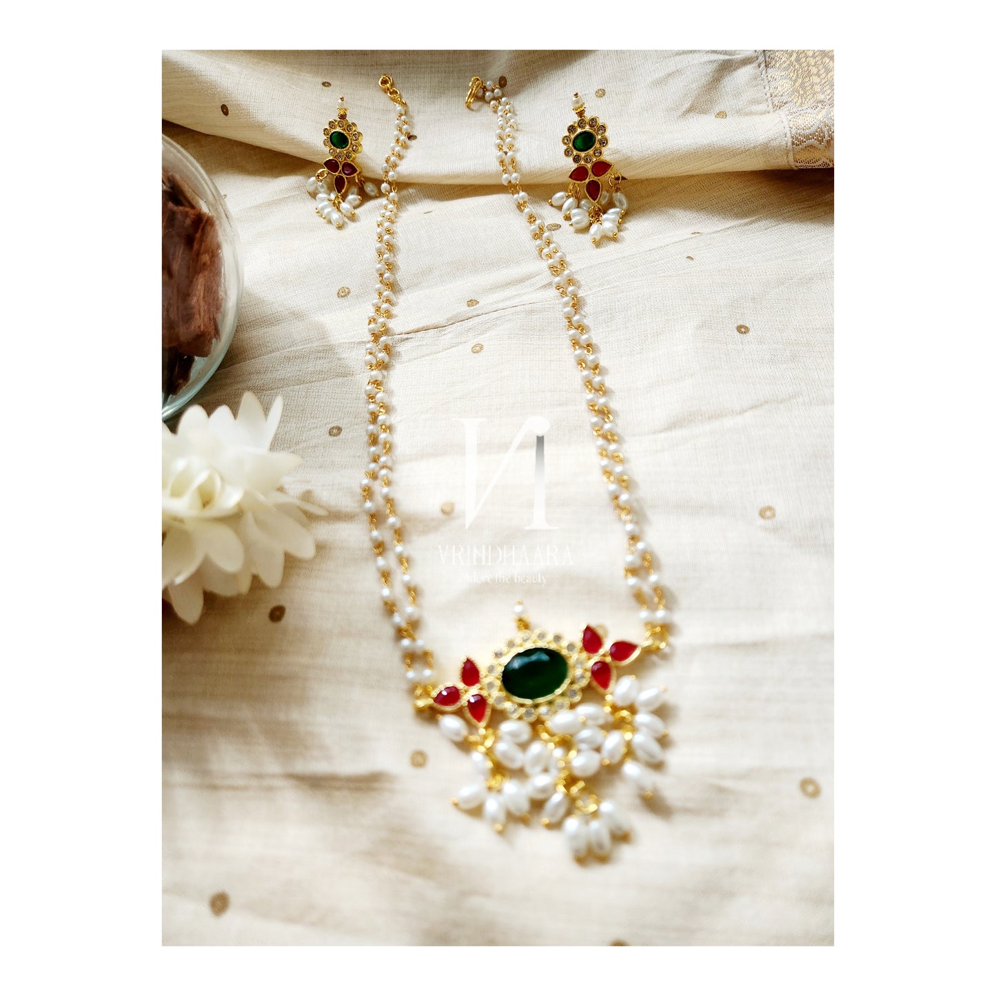 Pearl Long Chain Set