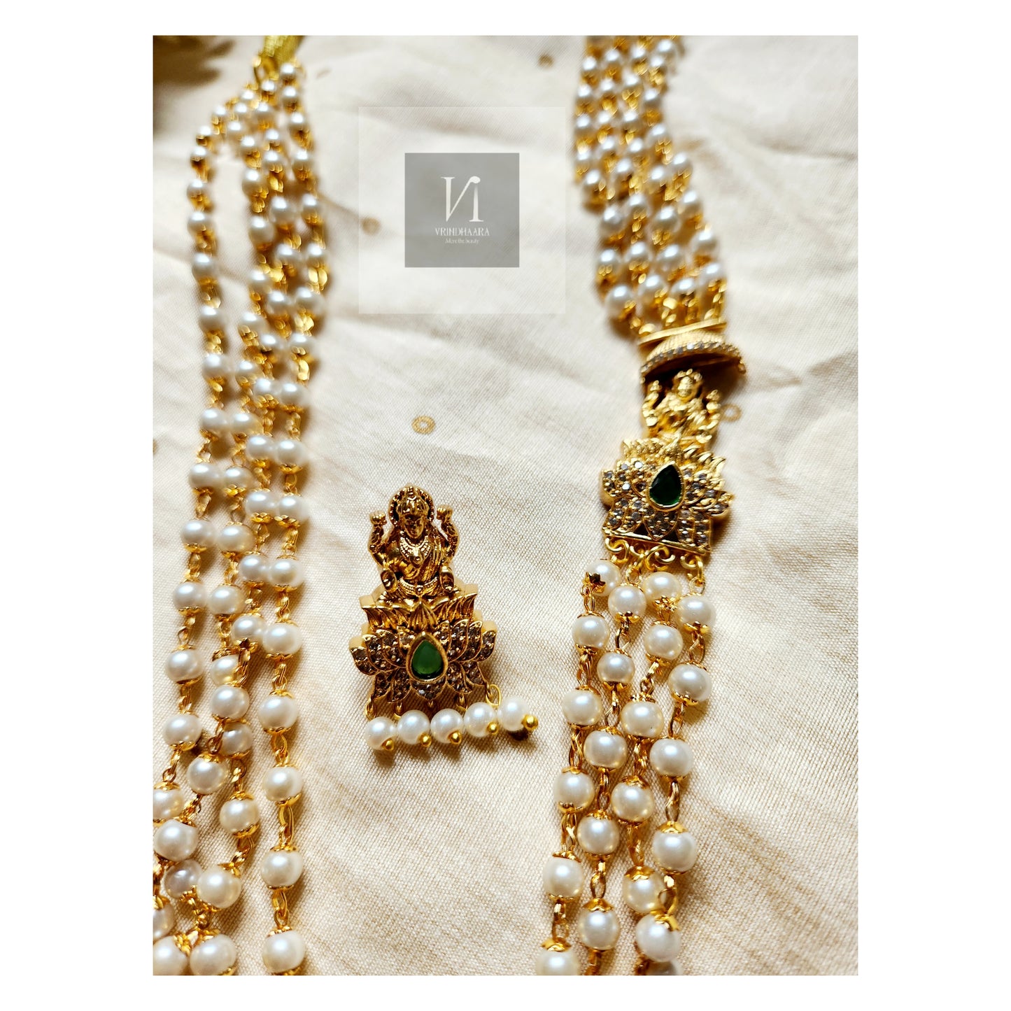 Long Pearl Chain Set- 4 layer