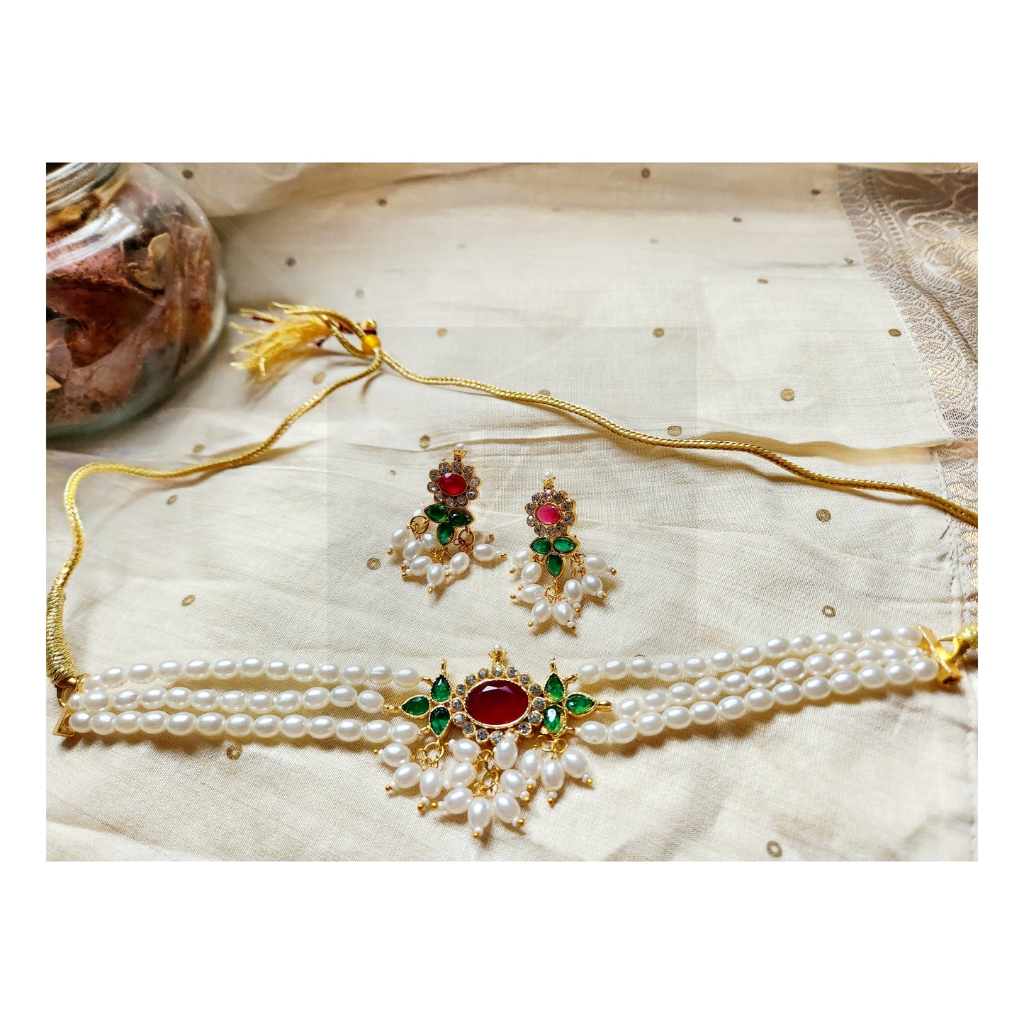 Pearl Choker Set