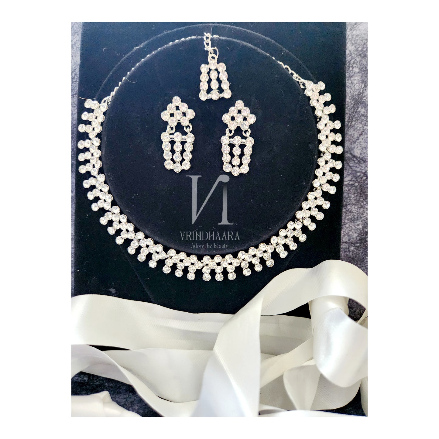 Bridal Silver Necklace set