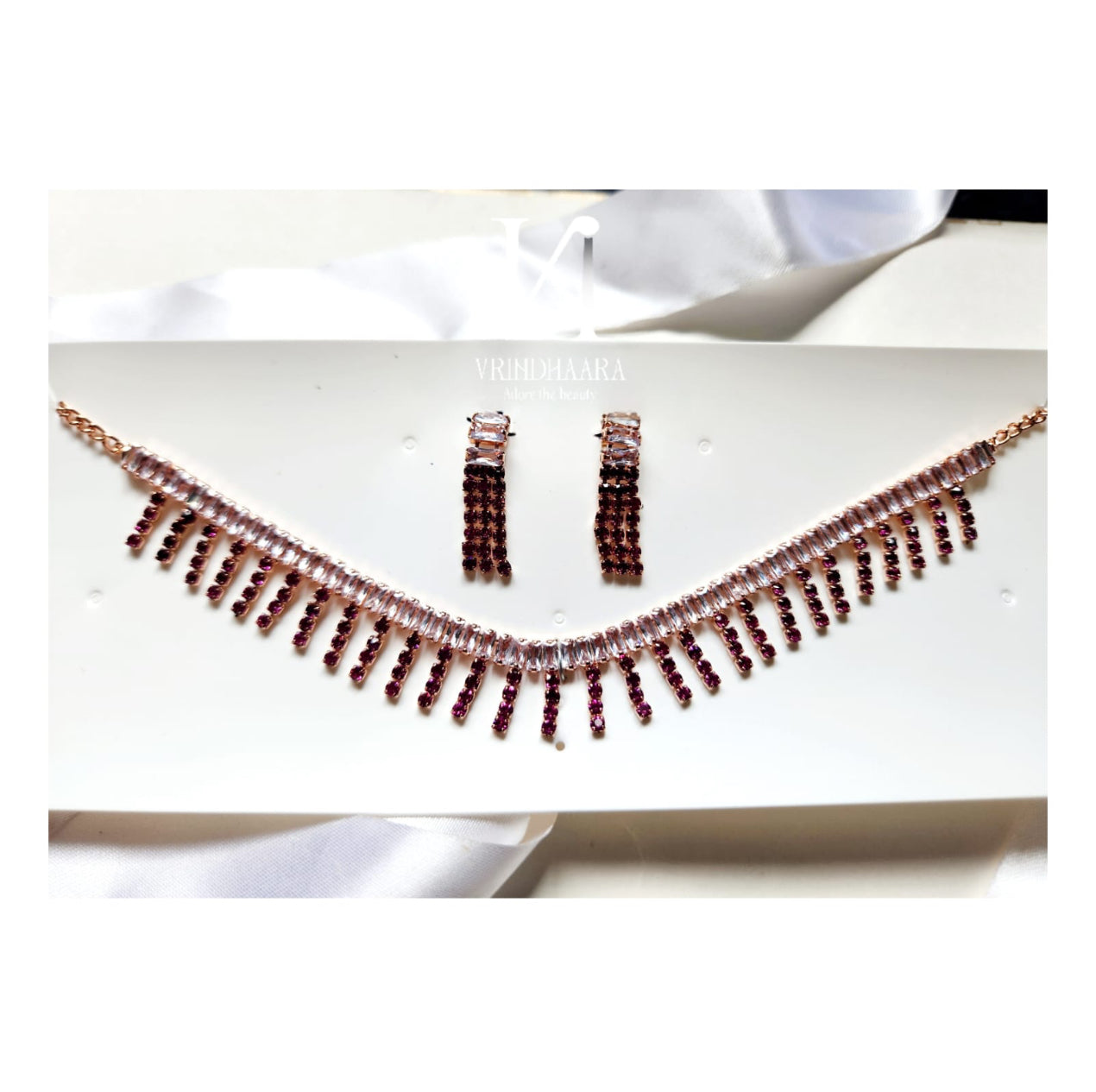 Rose-gold stoned Sets