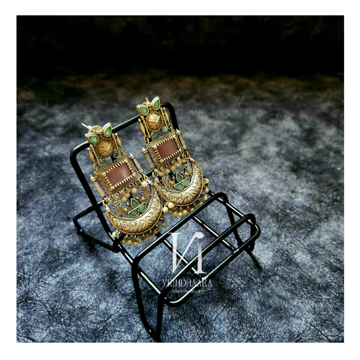 Oxidised Silver Earrings