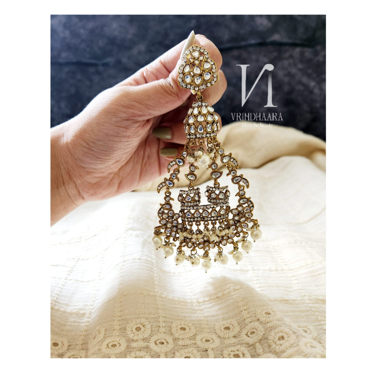 Heavy Kundan Earrings