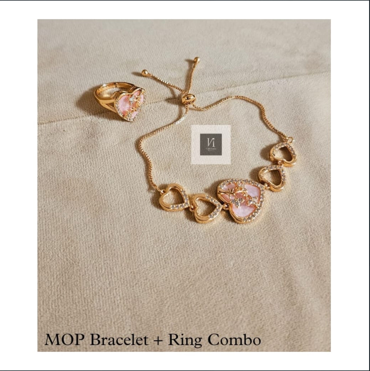 Mop Bracelet Ring Combo