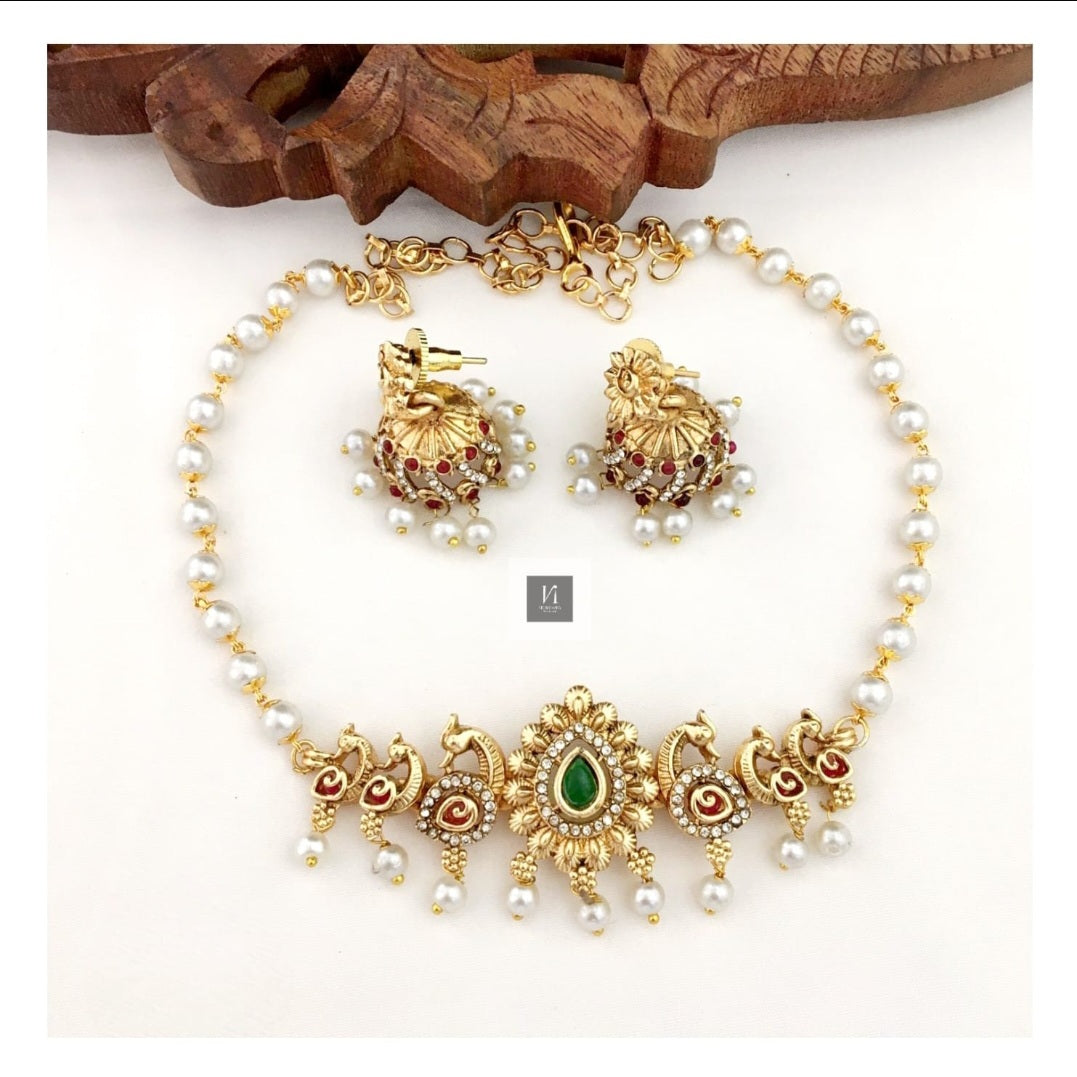 Pearl Choker Set