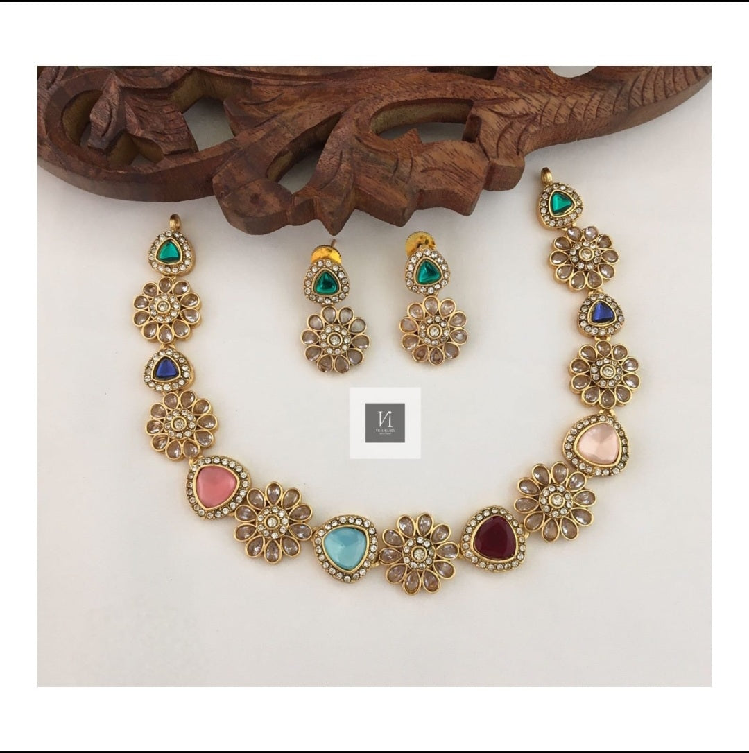 Multistone Necklace Set
