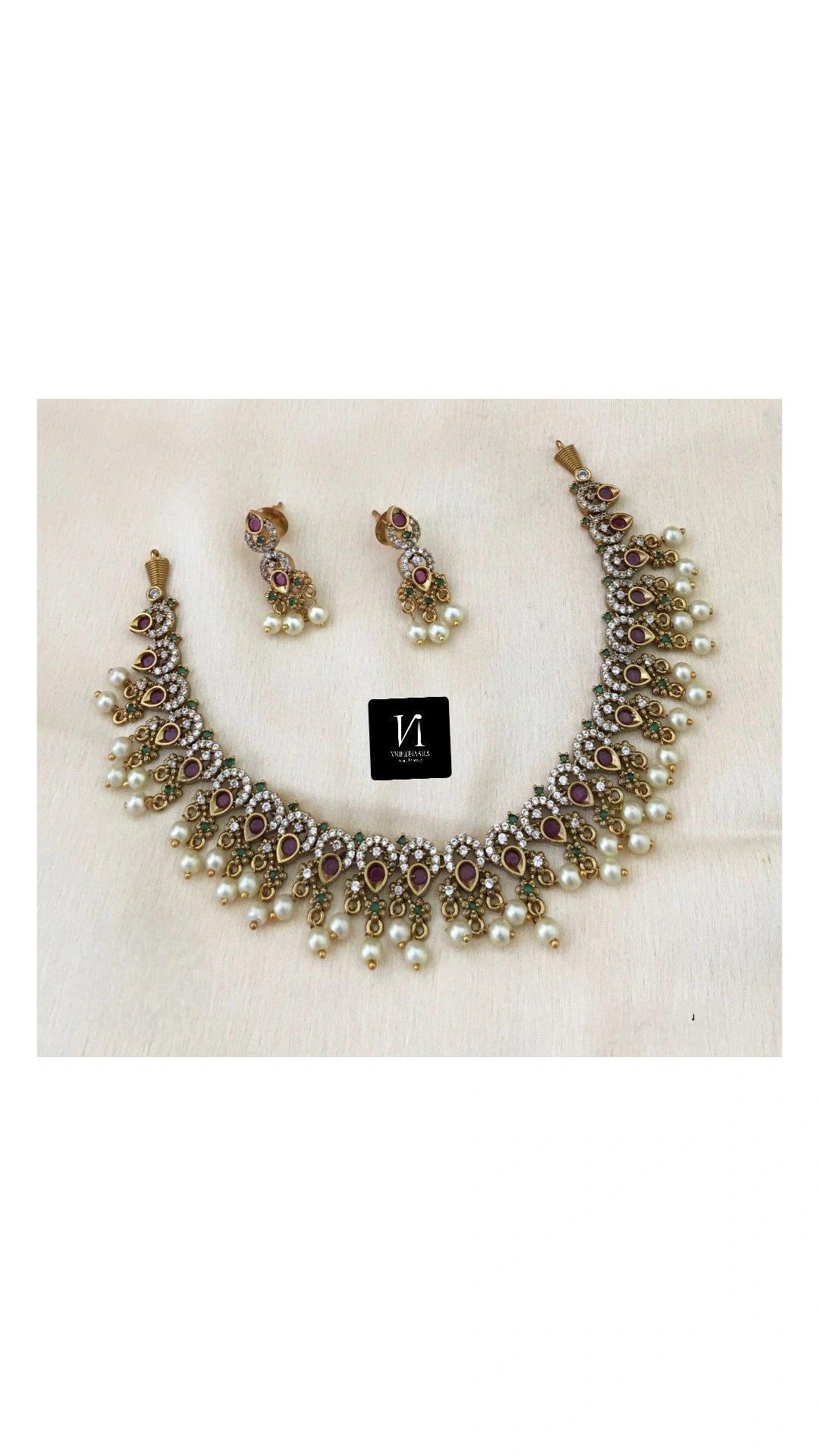 AD stone Beaded Set